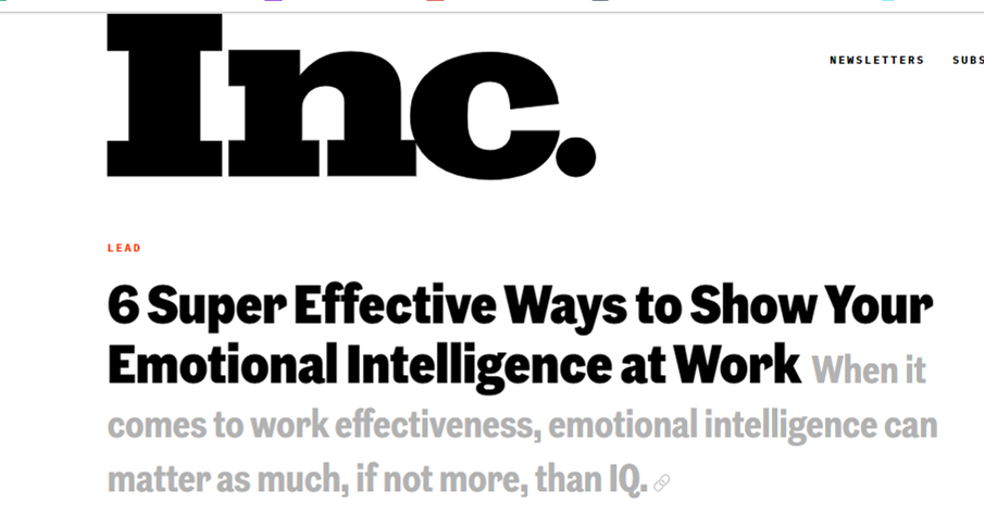 link to article on emotional intelligence